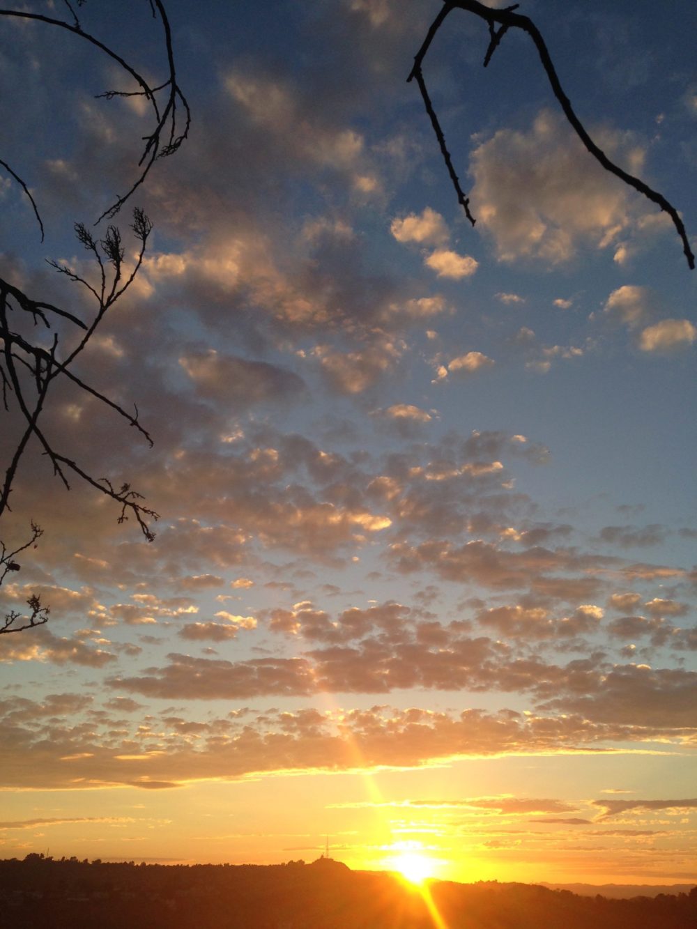 orange LA sunset